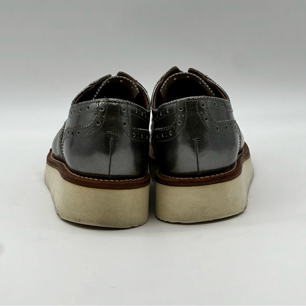 Grenson Gray Platform Brogues - Picture 5 of 10